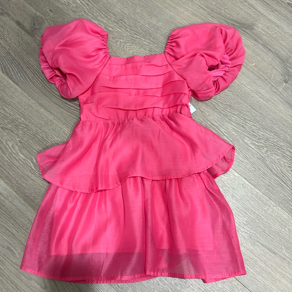 Brand New with tags size 8 girls dress hot pink